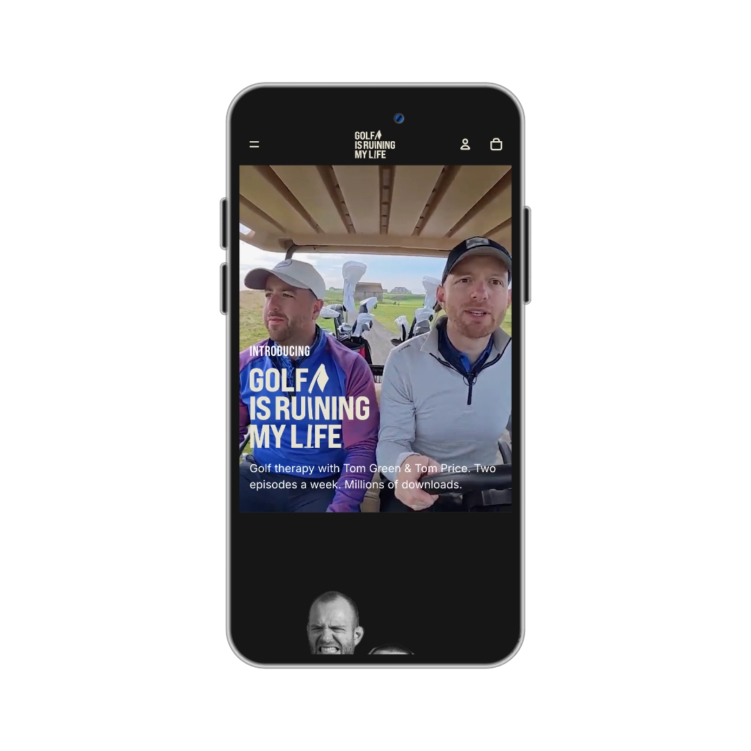 A digital home for the UK’s fastest-growing golf podcast visual 3